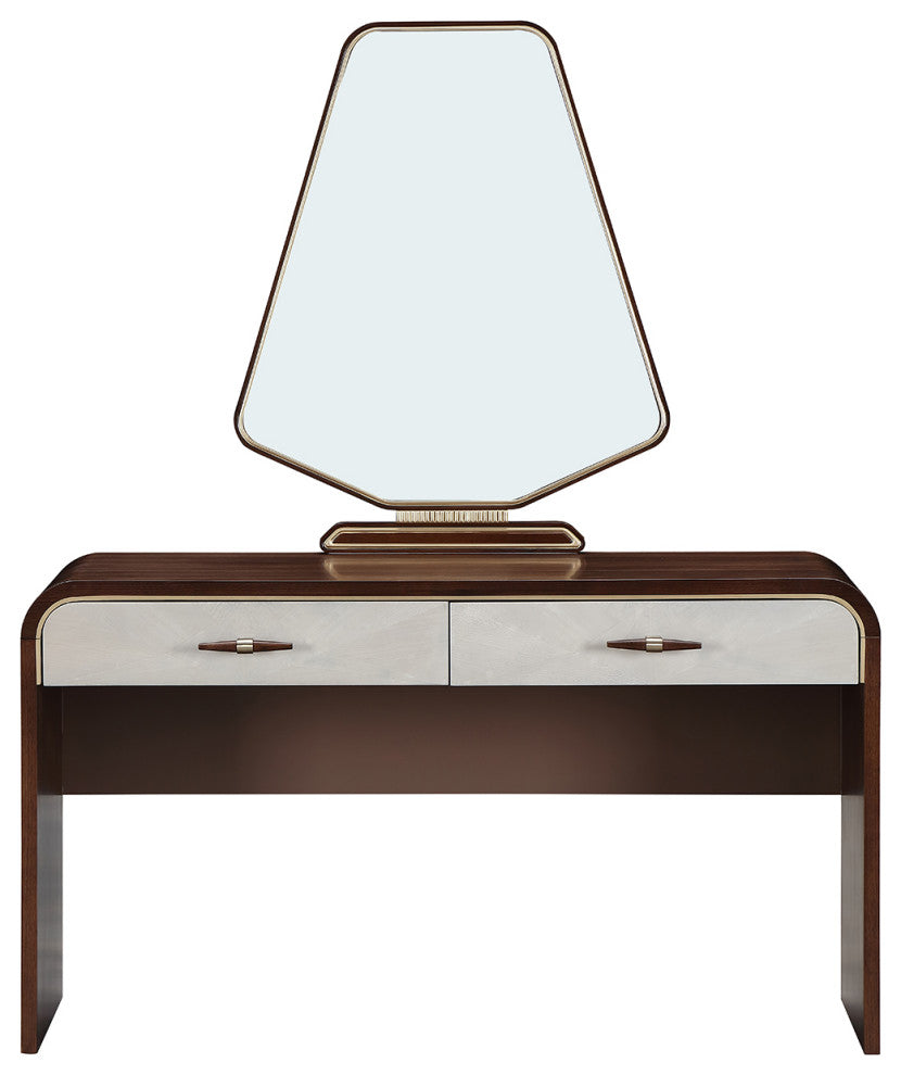Houston Vanity With Mirror, Walnut