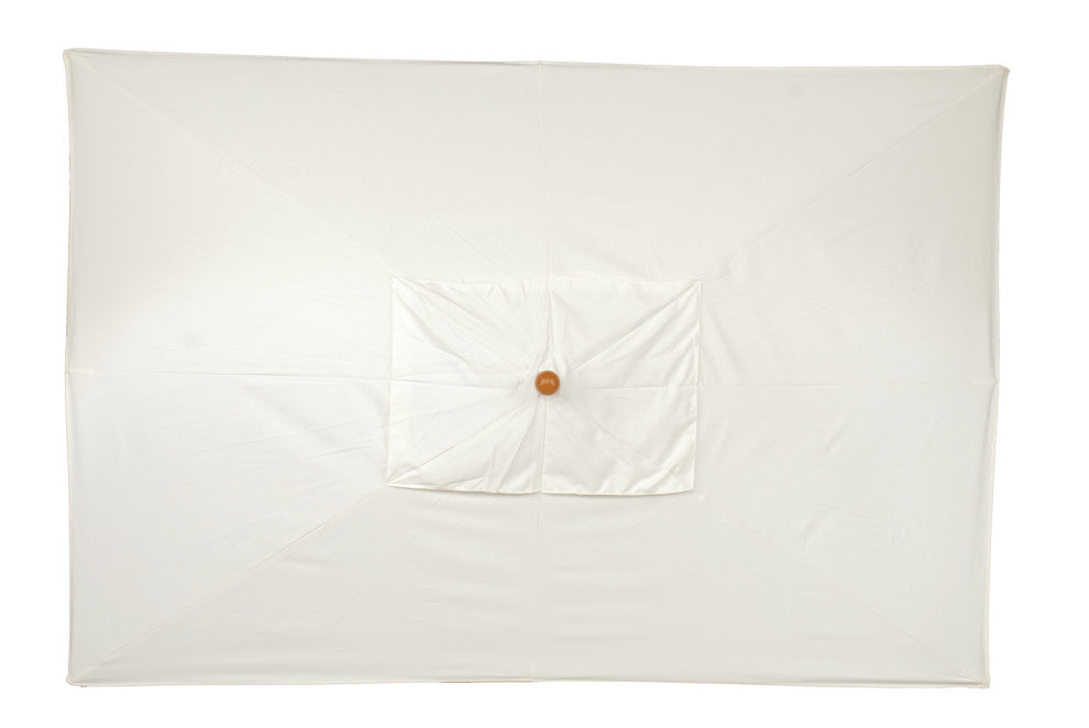 10' Rectangular Sunbrella Market Umbrella, Natural
