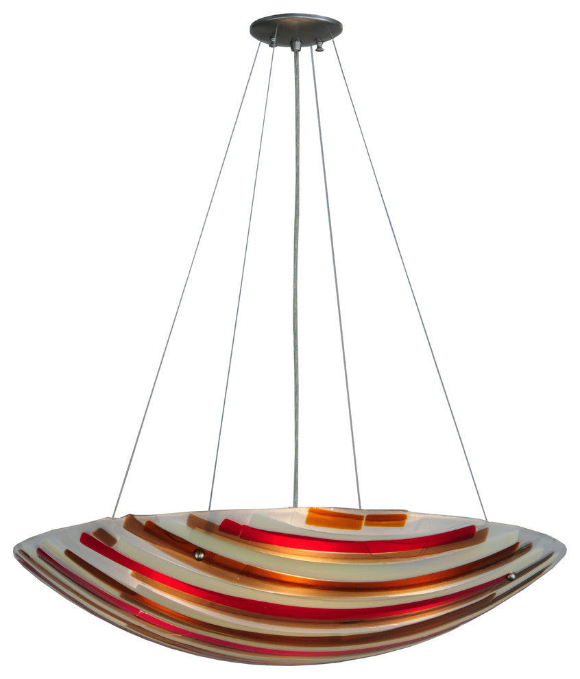 30W Metro Fusion Marina Glass Inverted Pendant