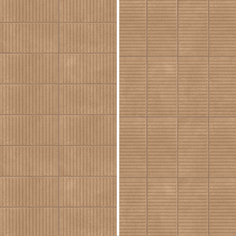 Kings Loft Clay Fluted Ceramic Wall Tile