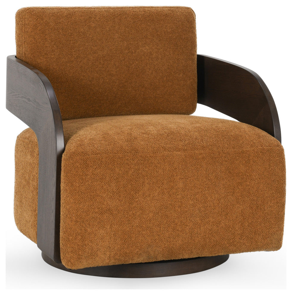 Toscana Swivel Accent Chair, Amber