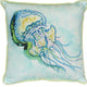 Pair of Betsy Drake Jelly Fish Large Indoor/Outdoor Pillows