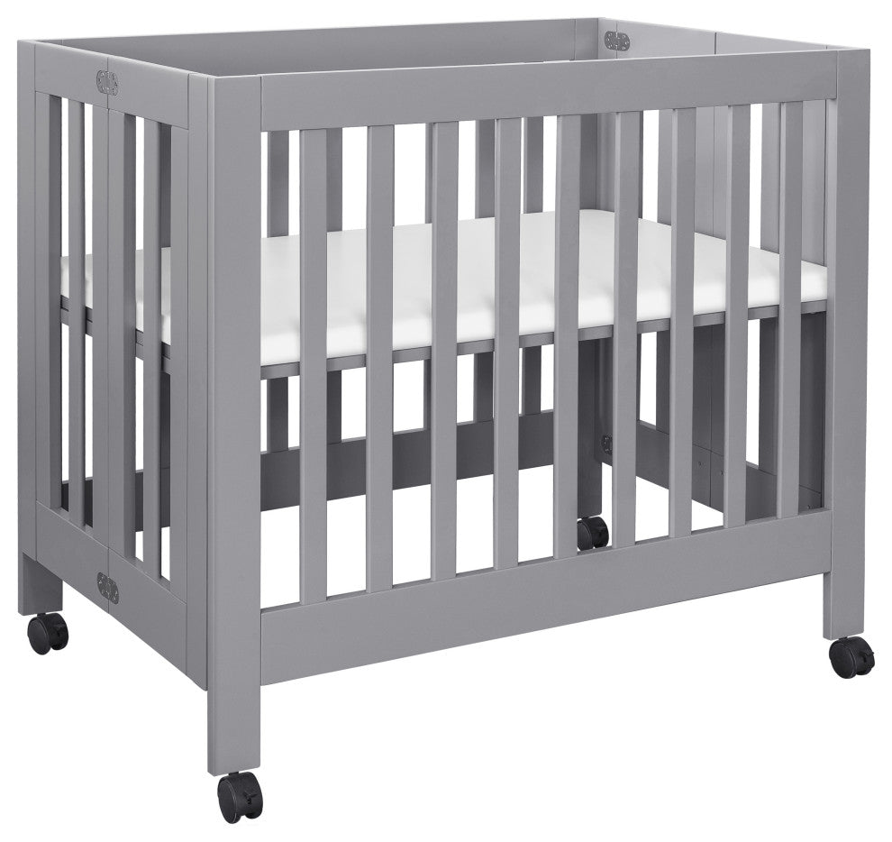 Origami Mini Crib, Gray