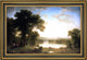Asher Brown Durand Picnic in The Country Framed Premium Canvas Print, 16"x24"