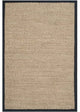 Safavieh Natural Fiber Nf115C Solid Color Rug, Natural/Black, 2'0" X 3'0"