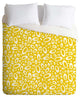 Deny Designs Heather Dutton Molecular Yellow Duvet Cover - Lightweight