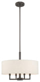 Livex Lighting English Bronze 4-Light Pendant Chandelier