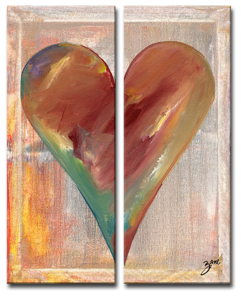Heartwork "Carter" 2-Piece Canvas Art Set, 30"x12"