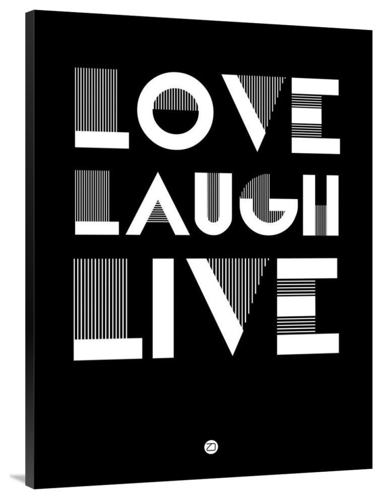 "Love Laugh Live Poster 2" Fine Art Print