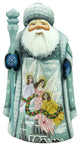 Heavenly Guidance Wood Carved Santa