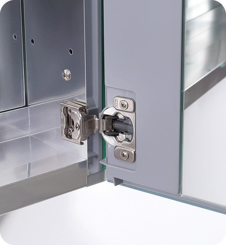 Fresca 15"Wx36"H Bathroom Medicine Cabinet With Mirrors, Beveled Edge