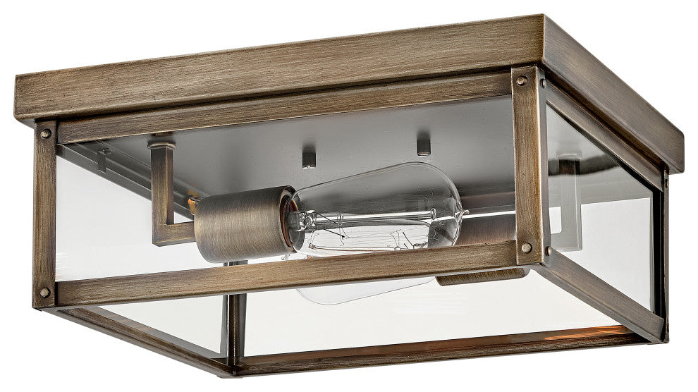 Hinkley Beckham Small Flush Mount, Burnished Bronze