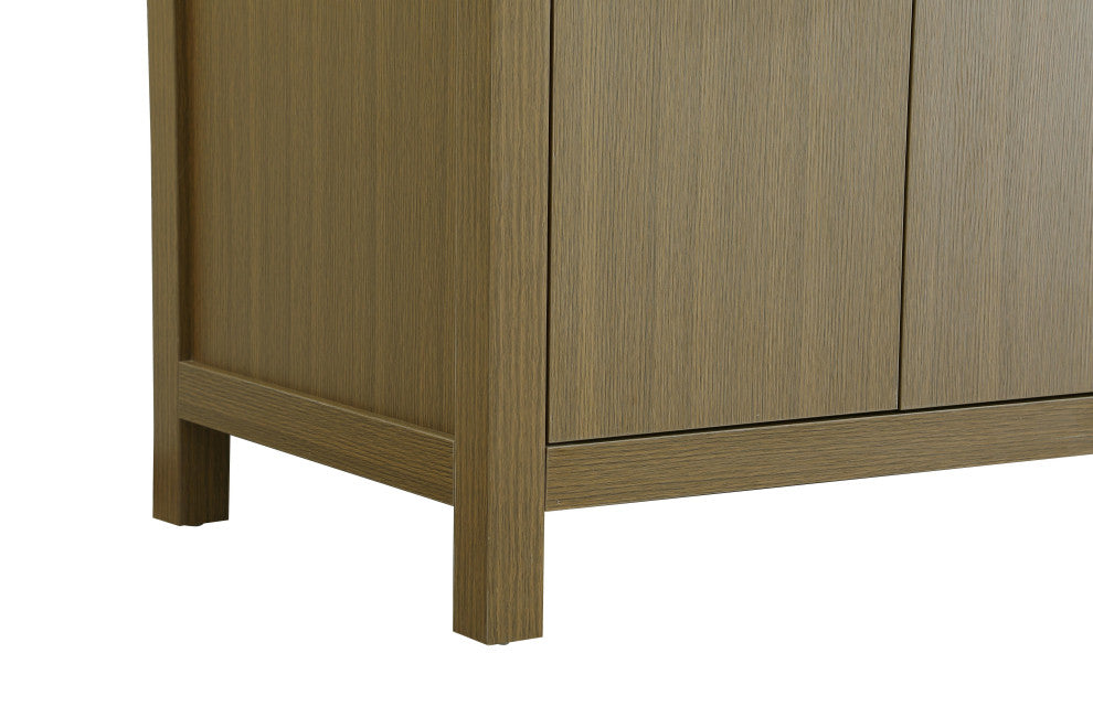 Home Living 54" Single Bathroom Vanity, Chestnut Brown