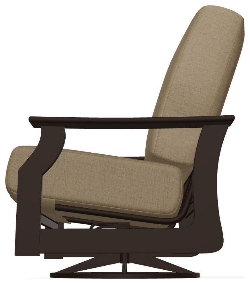 St. Catherine Deep Seat Outdoor Swivel Rocker, Wren/Kona