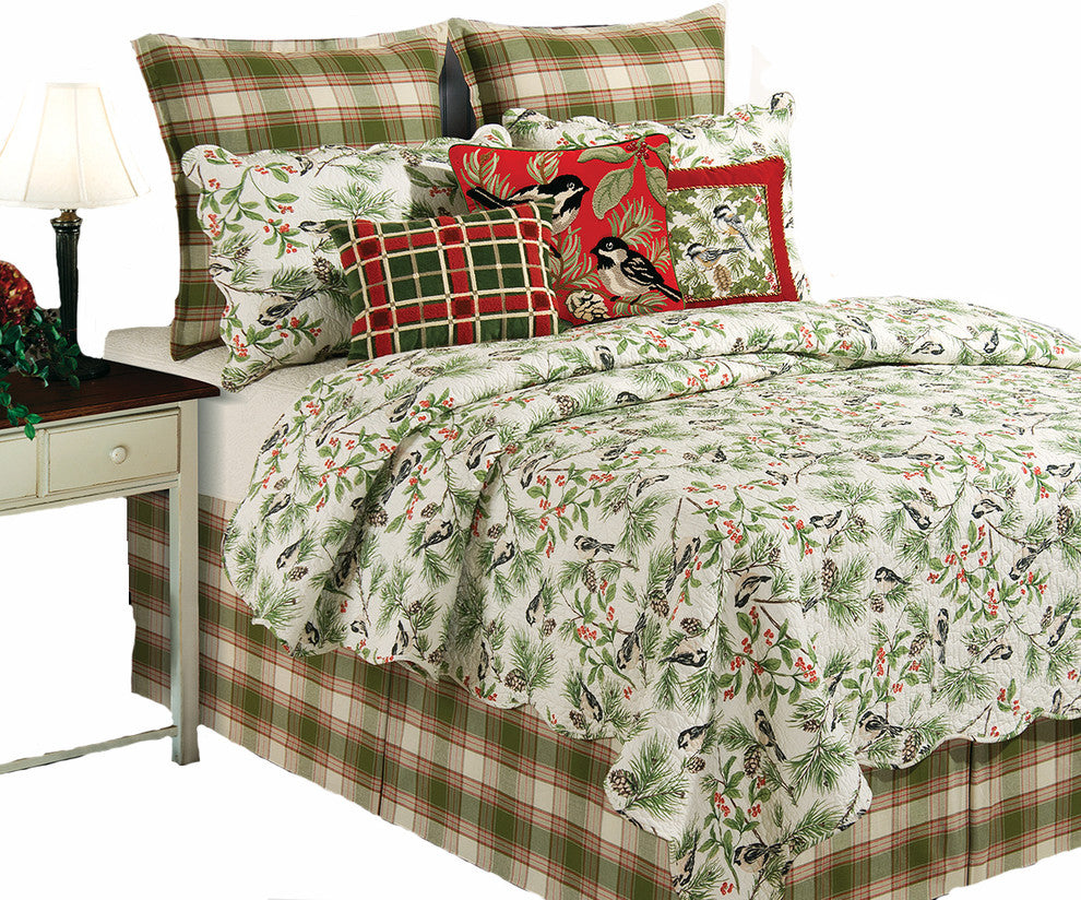 Chickadee Twin Bed Skirt by April Cornell