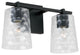 Burke Two Light Vanity in Matte Black