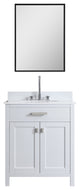 London 29-in White Bathroom Vanity Base Cabinet Without Top