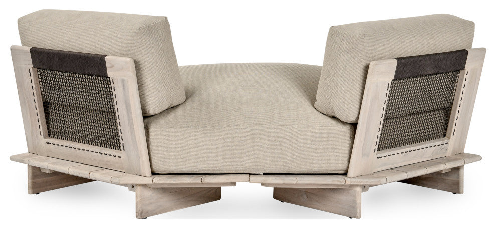Livia Outdoor Teak Modular Sectional