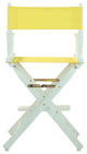 024" Director's Chair White Frame-Yellow Canvas
