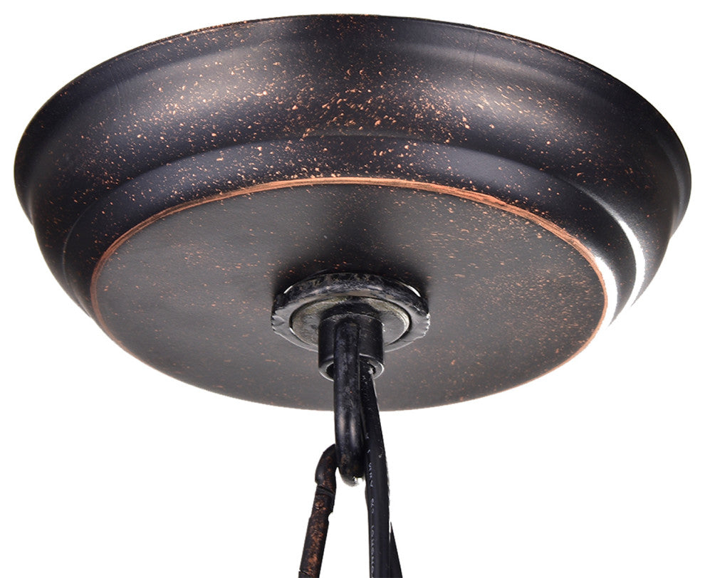 Clarus 5-Light Antique Copper Finish Four Tier Crystal Chandelier Glam Lighting