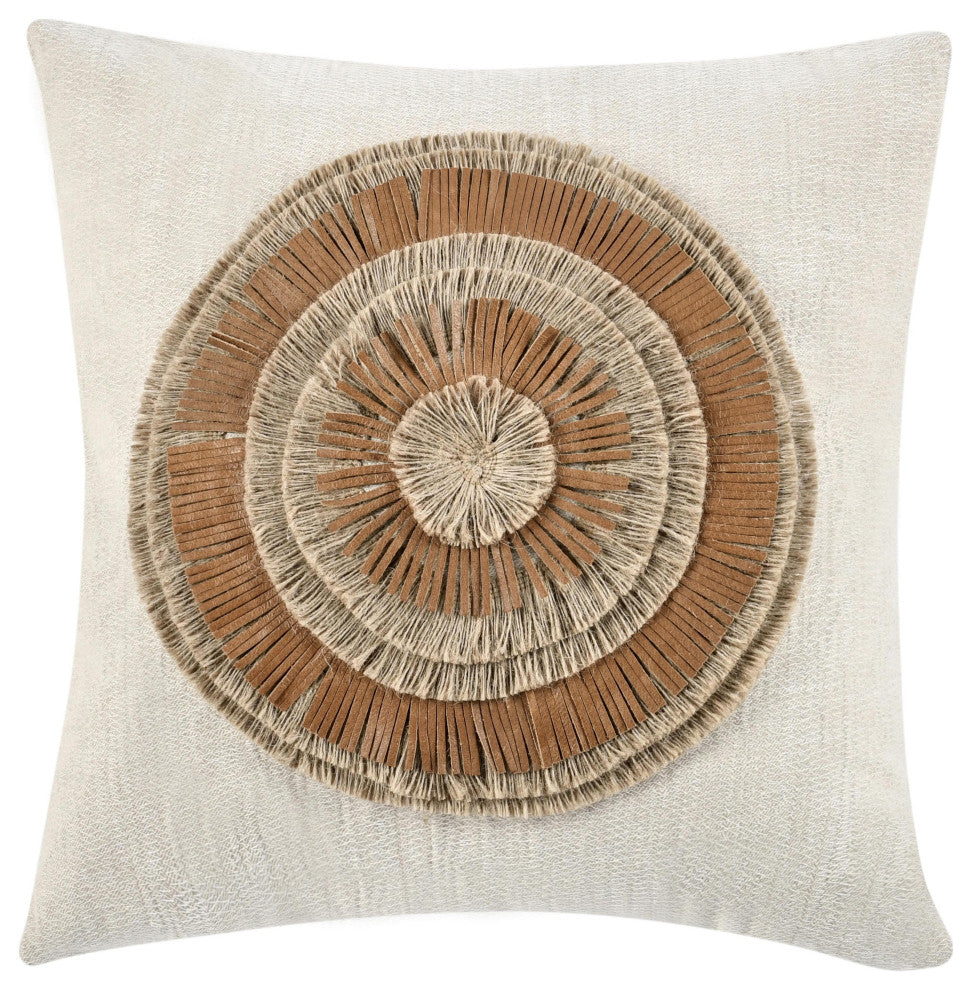 Pueblo 22" Cotton Fabric Throw Pillow by Kosas Home