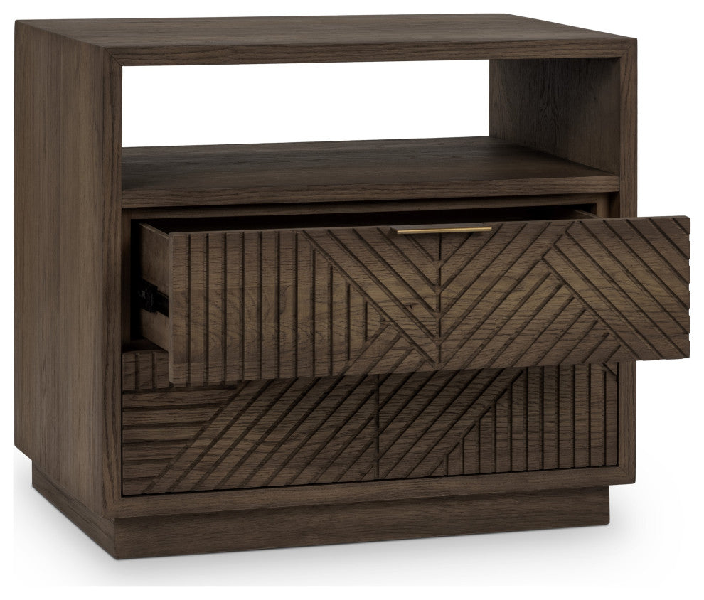 Santa Clara 2-Drawer Wood Night Stand