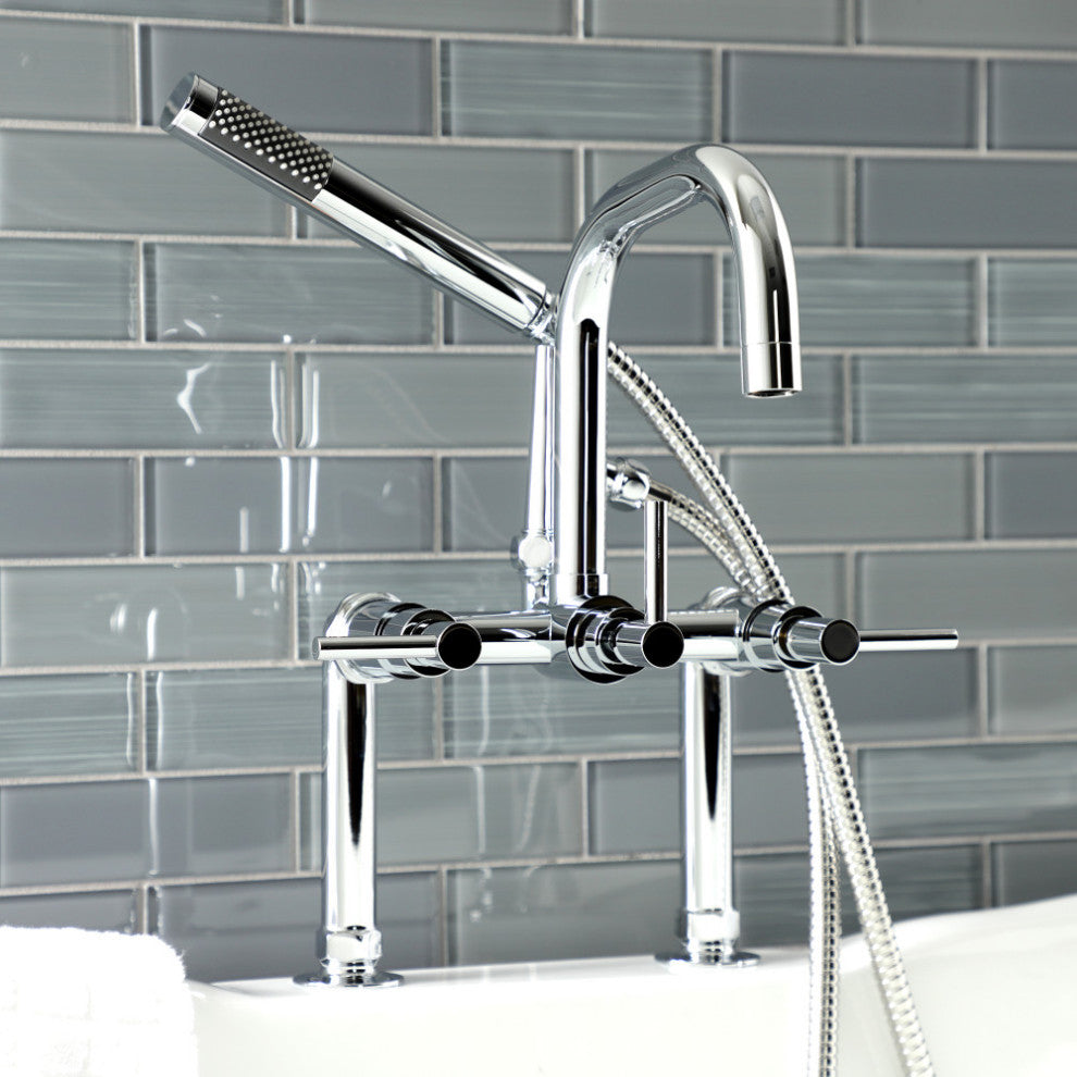 AE8401DL Deck Mount Clawfoot Tub Faucet, Polished Chrome