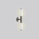 1x11W LED Vanity Wall Light, Satin Nickel Finish and Opal Glass