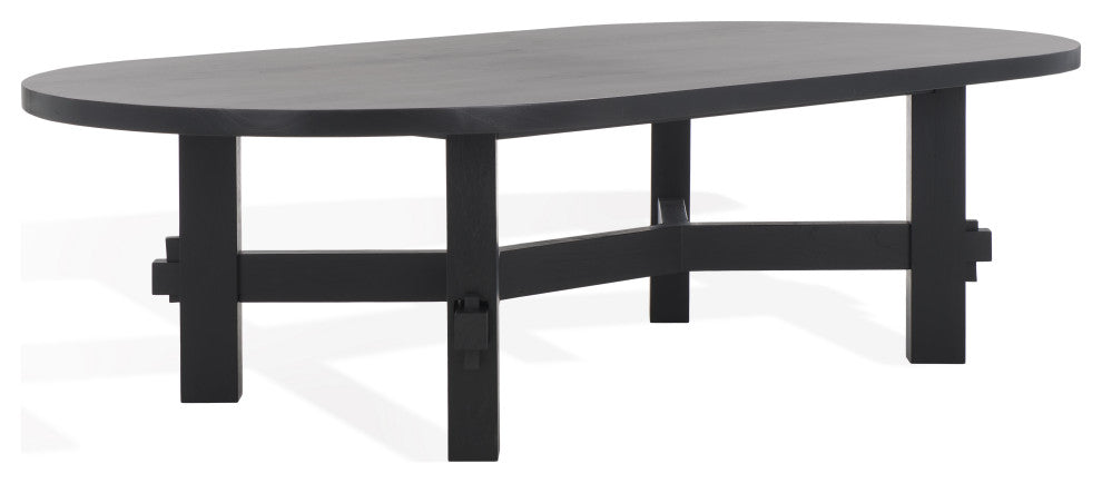 Safavieh Couture Tabytha Elm Wood Coffee Table, Black