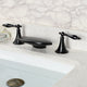 Solid Brass Body Oil Rubbed Bronze LED Bathroom Sink Deck Mounted Mixer Tap