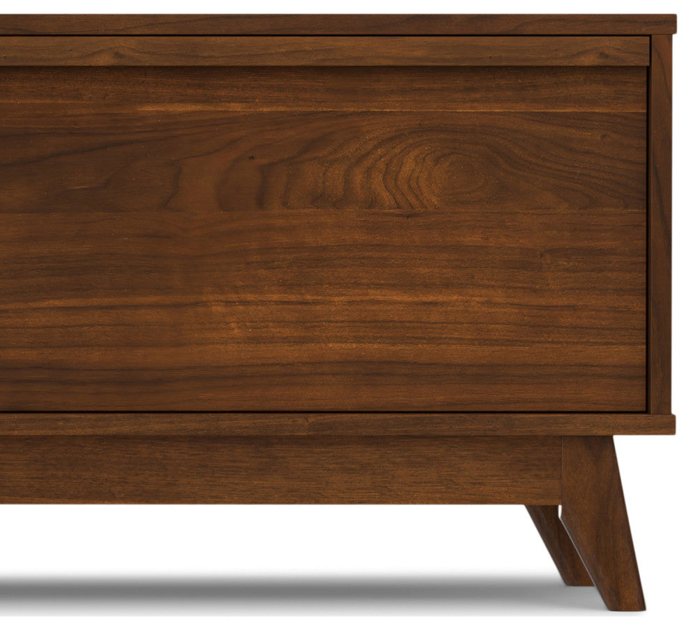 Lennon 72" Low TV Stand, Walnut Veneer