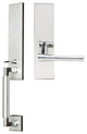 Champagne Lever, Mortise Dummy Handleset, Left Hand, Polished Stainless Steel