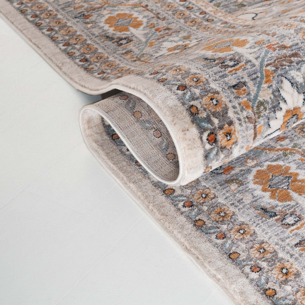 Lauren Ralph Lauren Collection Claredale LRL1121 Rug, Ivory/Grey, 9'x13'