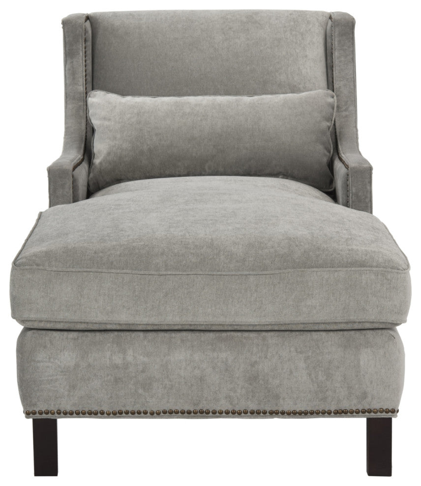 Safavieh Couture Vitali Studded Chaise, Grey