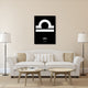 "Libra Zodiac Sign White" Fine Art Print