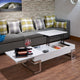 Acme Calnan Coffee Table With Lift Top White and Chrome