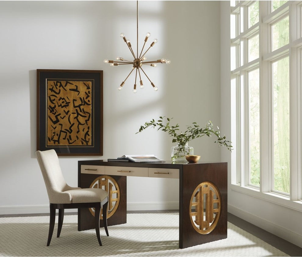 Ion 16-Light Chandelier, Brushed Bronze