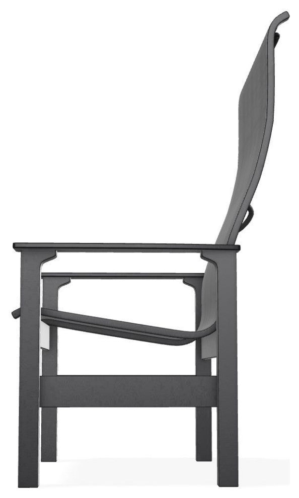Leeward Sling Outdoor Supreme Armchair, Collect Charcoal/Black