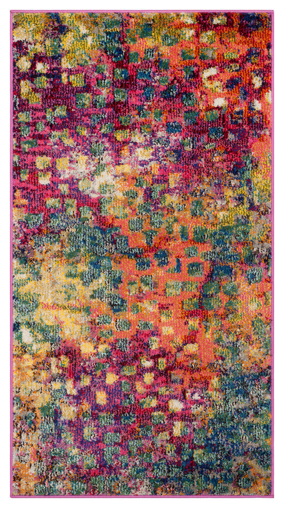 Safavieh Monaco Mnc225D Pink, Multi Area Rug, 3'x5'