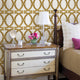 Links Peel and Stick Vinyl Wallpaper, Gold, 24"w X 108"h