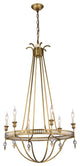 Elegant Lighting Phoebe Collection Pendant, Burnished Brass