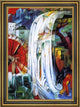 Franz Marc The Enchanted Mill - 16" x 24" Framed Premium Canvas Print