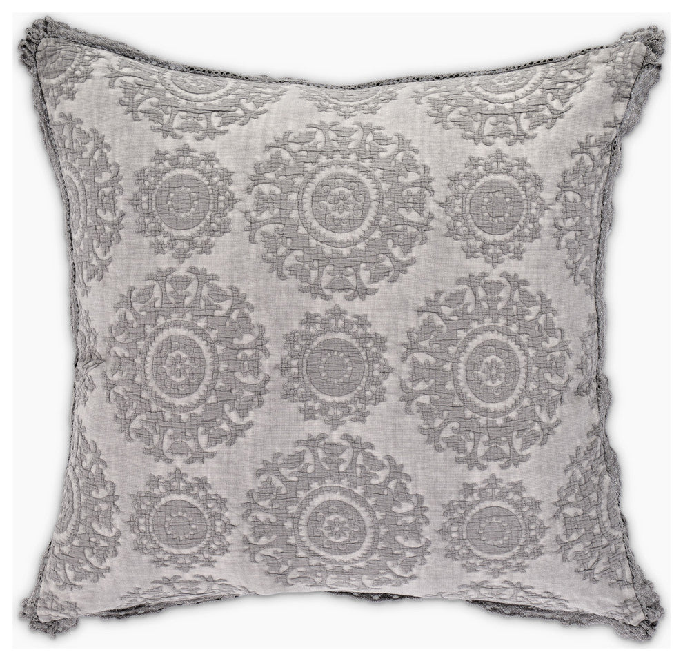 Reagan 7-Piece Queen Duvet Set, Gray