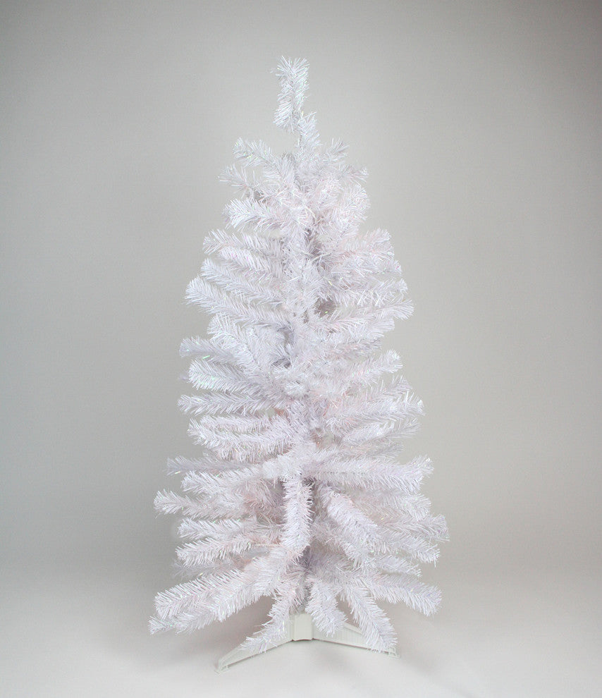 Iridescent Pine Tree 110 Tips, White, 4'x24"
