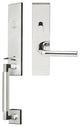 Cologne Lever, Mortise Entry Handleset, RHR, Polished Stainless Steel