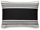 Black and White Farmhouse Stripe 14x20 Lumbar Pillow