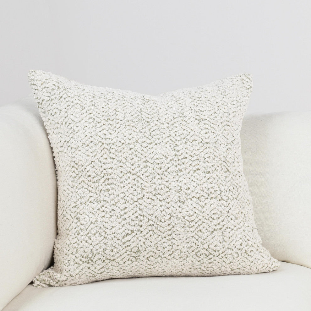 Maris 22" Cotton Linen Blend Throw Pillow