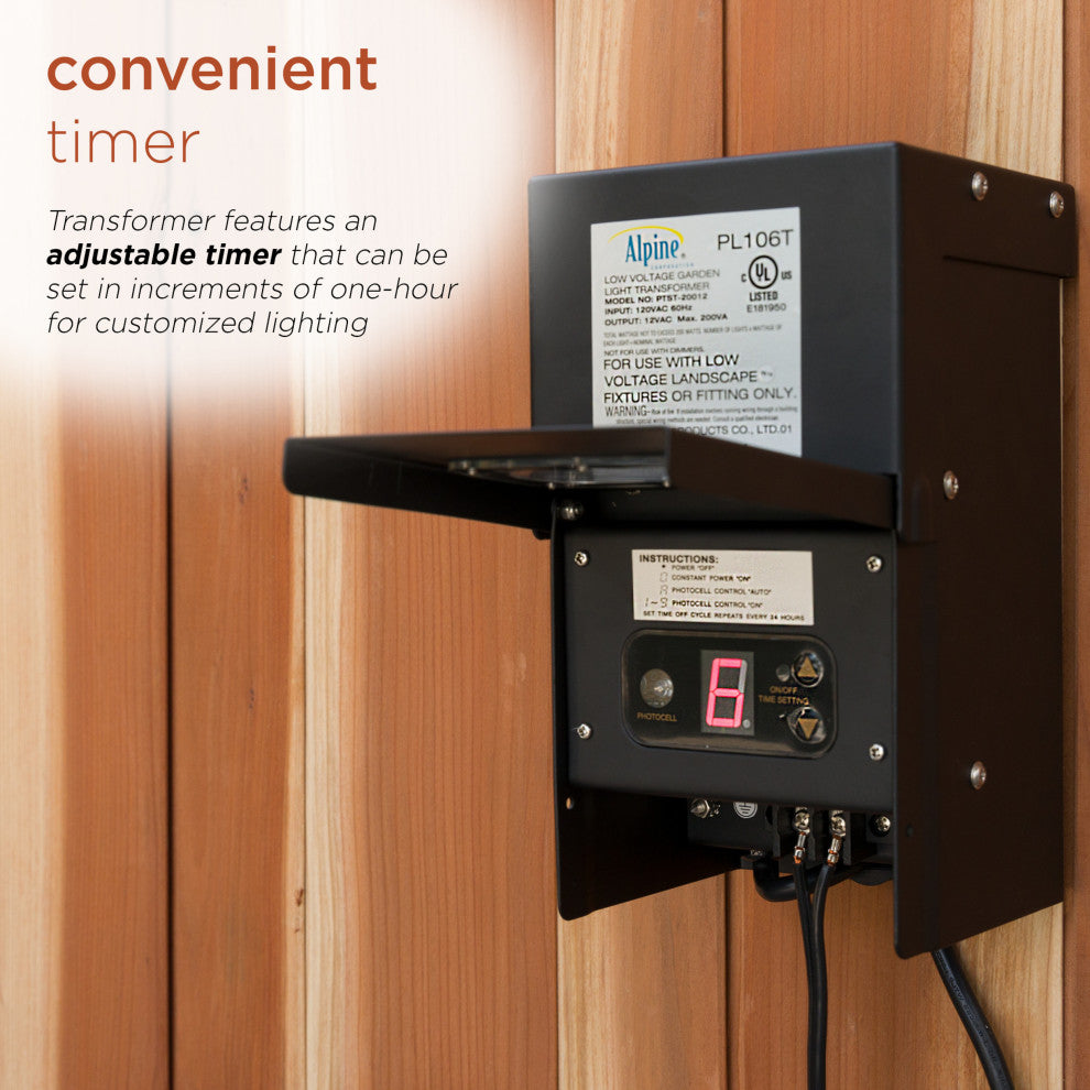 200-Watt Transformer With Timer and Photo Cell