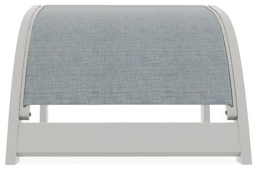 Adirondack Sling Outdoor Ottoman, Charm/Snow
