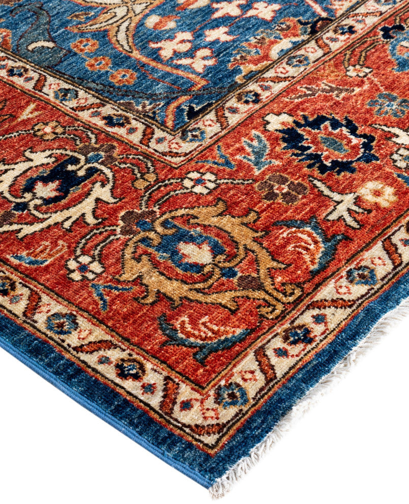 Serapi One-of-a-Kind Hand-Knotted Area Rug Light Blue, 7'11" x 9'10"